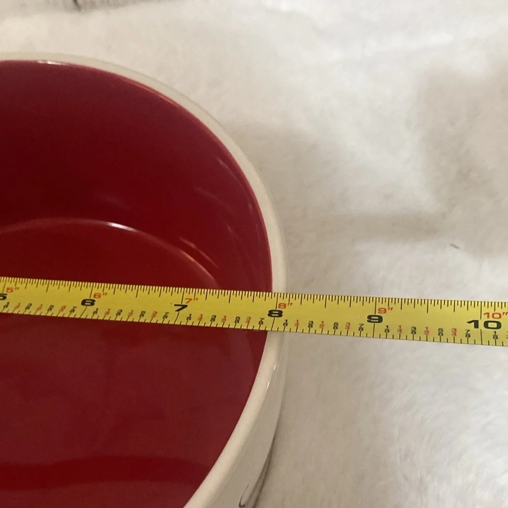 Rae Dunn Happy Howlidays Large Pet Bowl